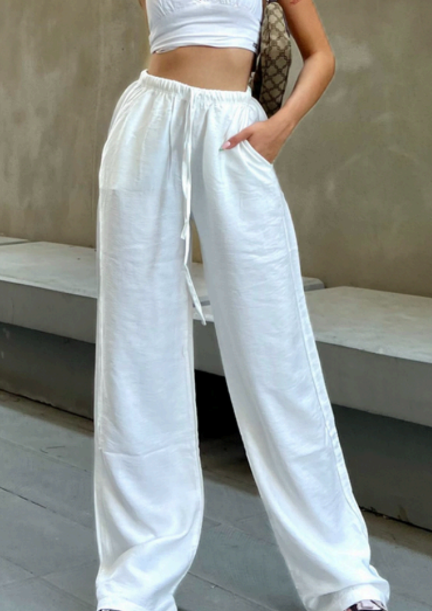 Pantalon Fluide – blanc