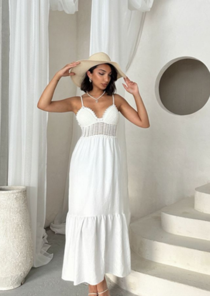 Robe longue - blanc